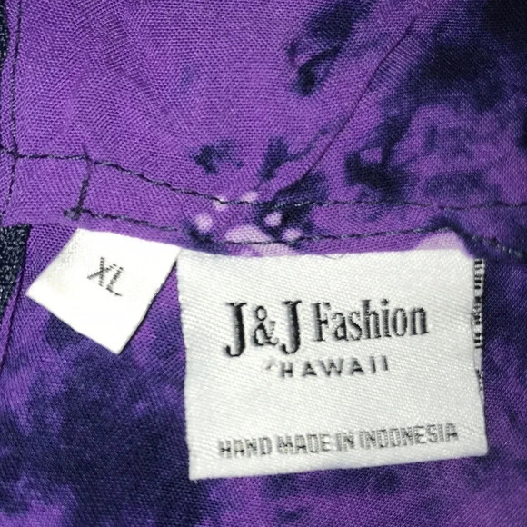 𝅺J & J FASHION HAWAII floral tie dye tank mini dress, faux wrap skirt size XL - Picture 5 of 6